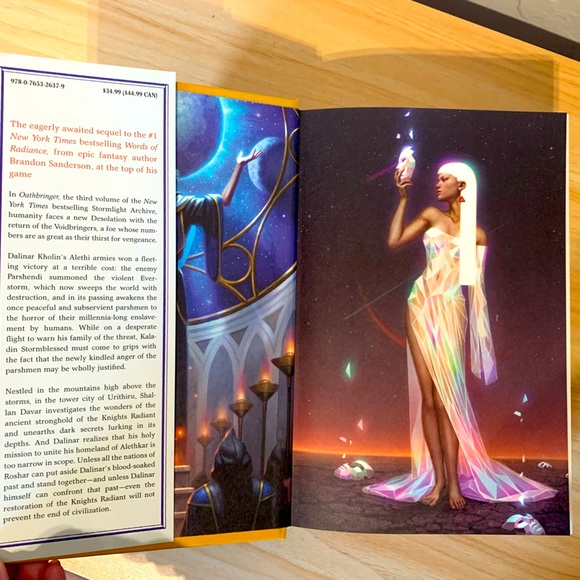 Brandon Sanderson Oathbringer, Hardcover First Edition Signed by author. - Picture 3 of 11